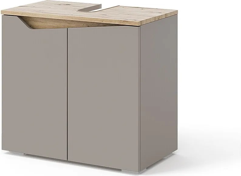 Szafka pod umywalkę szary 60x35x57.5 marelle