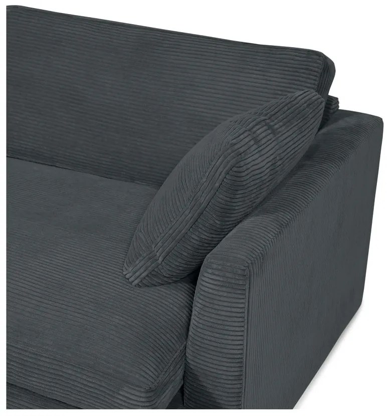 Szary sztruksowy fotel Mobby – Scandic