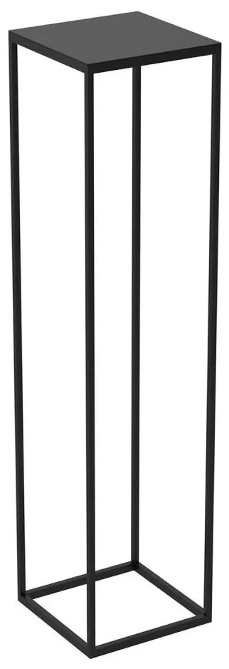 Stojak na kwiaty 100x24 cm czarny