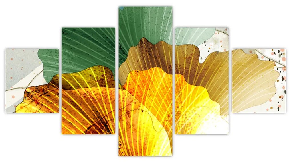Obraz - Liście (125x70 cm)