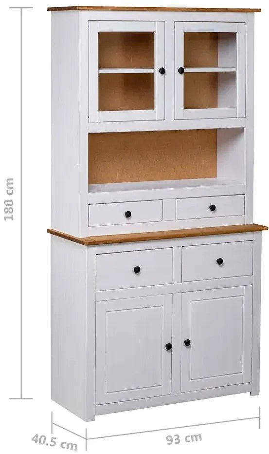 Biały drewniany kredens - Romda