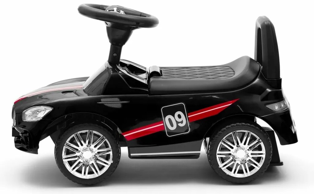 Baby Mix odpychacz dla dzieci z dźwiękiem Racer, czarny