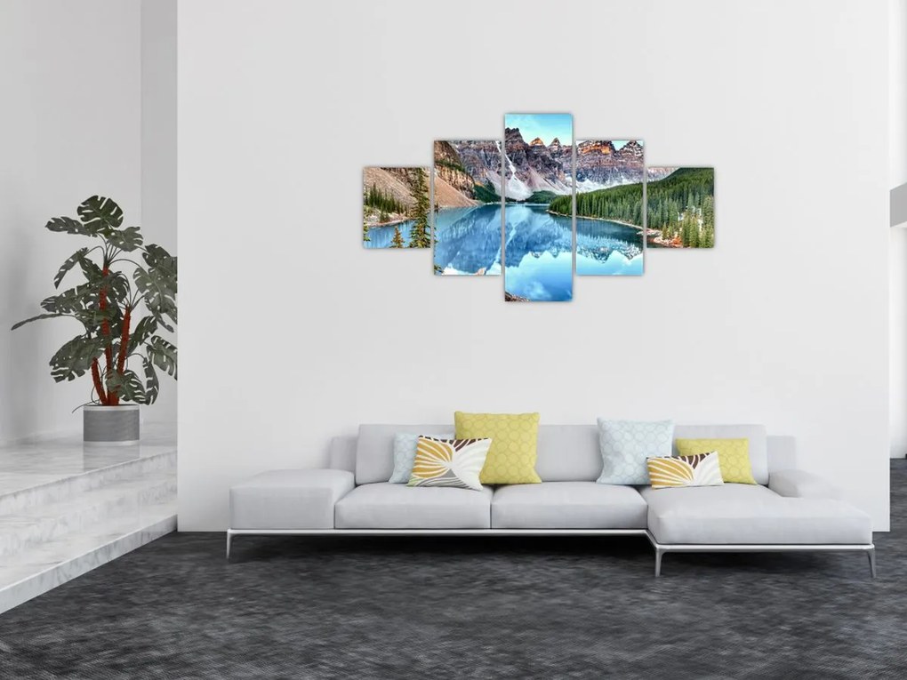 Obraz - Jezioro Morenowe (125x70 cm)