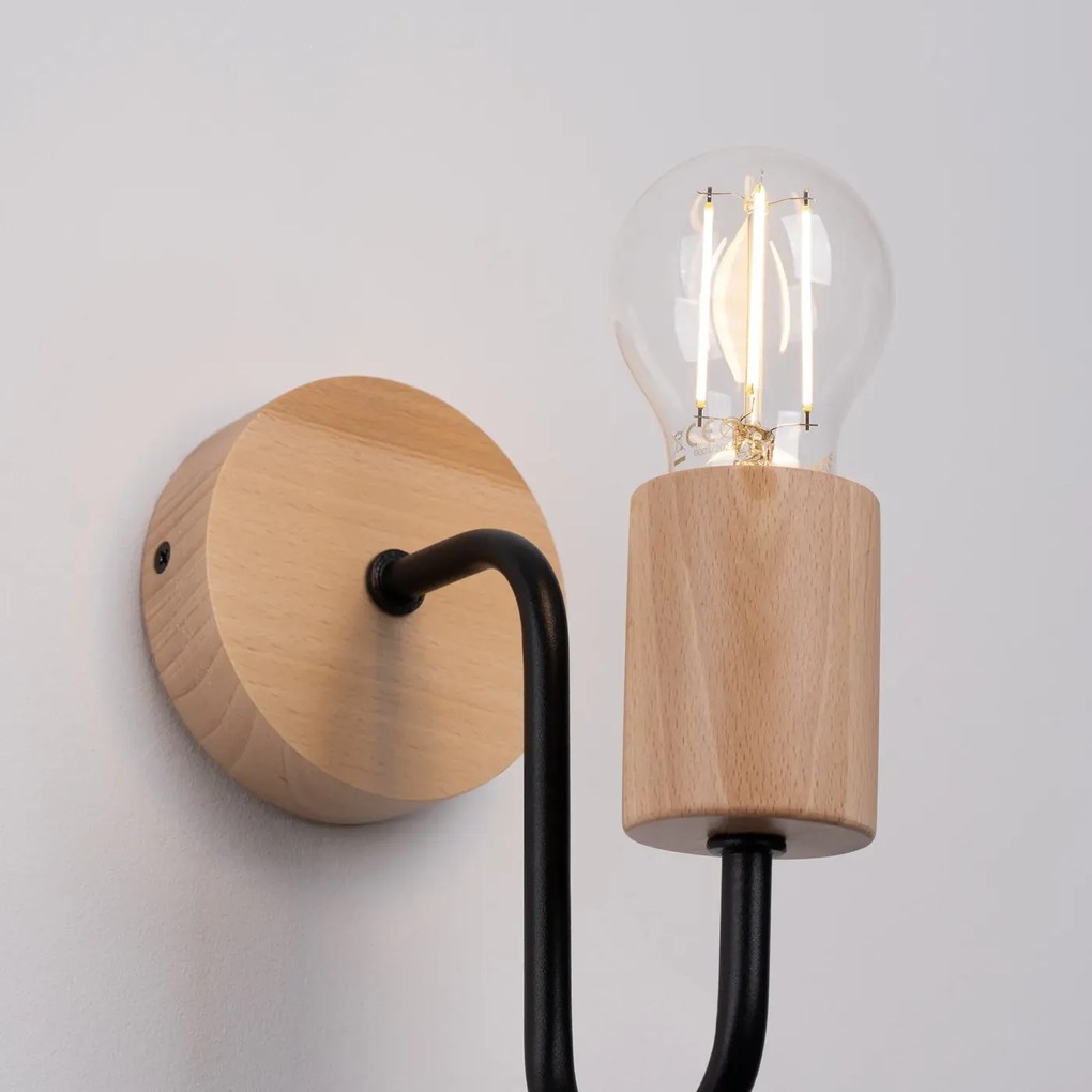 Kinkiet TIMBO czarny SOLLUX LIGHTING