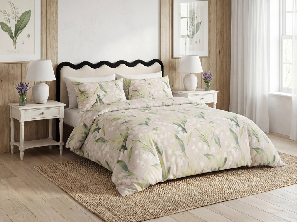 PrzytulneMieszkanie.pl PrzytulneMieszkanie.pl Pościel z mikrofibry MUGUET wzorowana Rozmiar pościeli: 70 x 80 cm | 140 x 200 cm