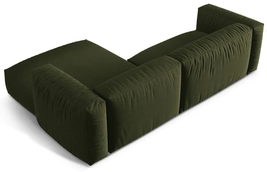 Zielony narożnik modułowy (prawostronny) Martina – Micadoni Home
