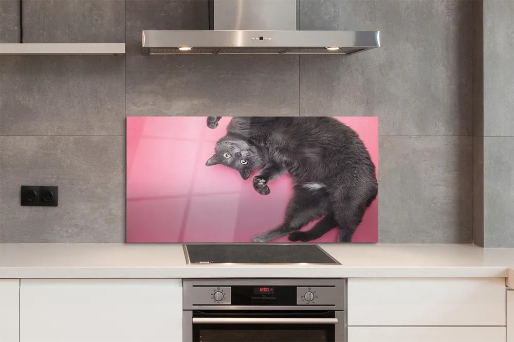 Panel nad Blat Kuchenny Kot w Pozycji Leżącej