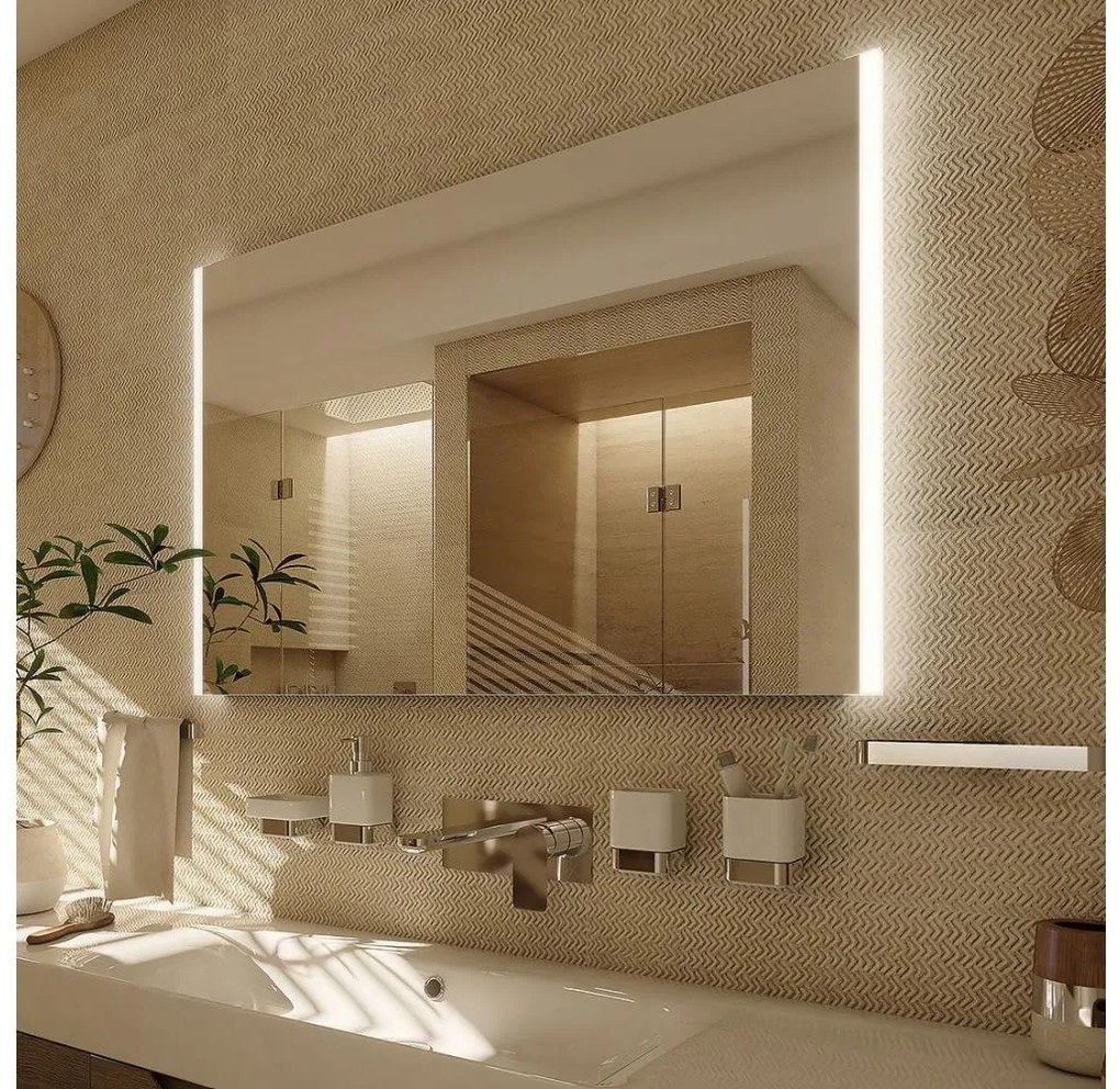 NIMCO ZP 11019 - Lustro łazienkowe z podświetleniem LED 6500K 70x90 cm IP44