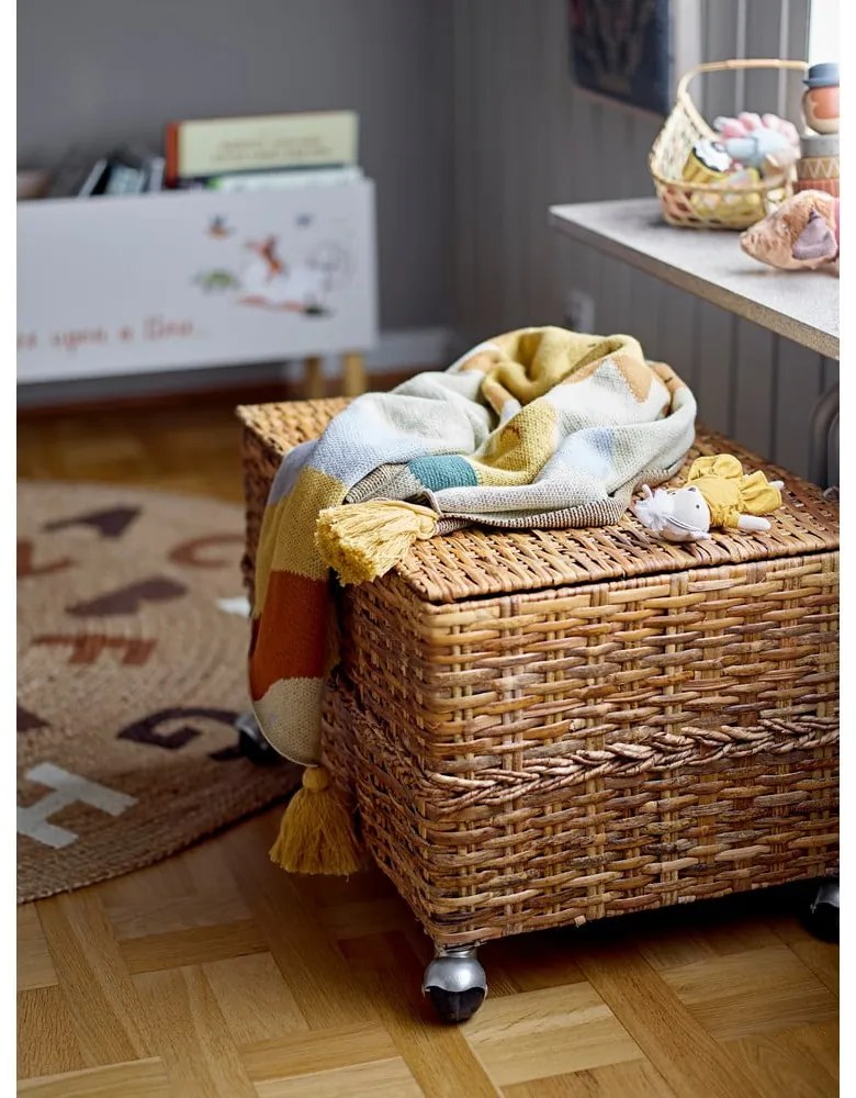 Okrągły dywan z juty w naturalnym kolorze ø 130 cm Dinne – Bloomingville Mini