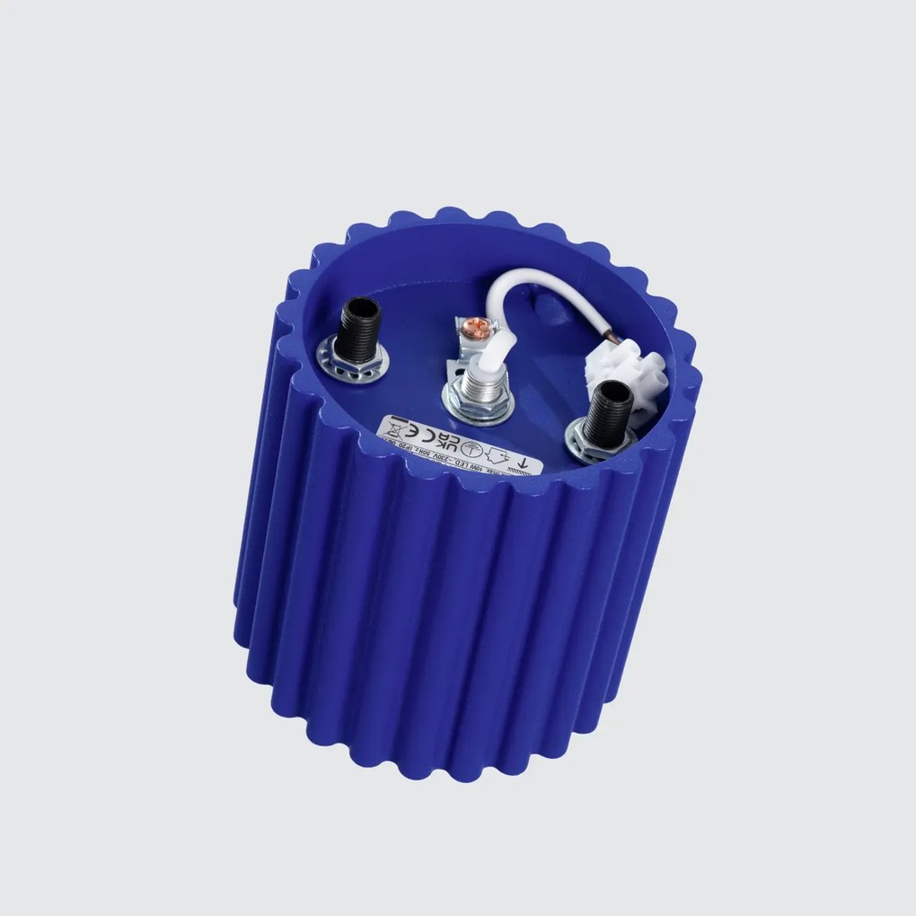 Plafon AURA 1 ultramaryna GU10 ryflowany SOLLUX  LIGHTING