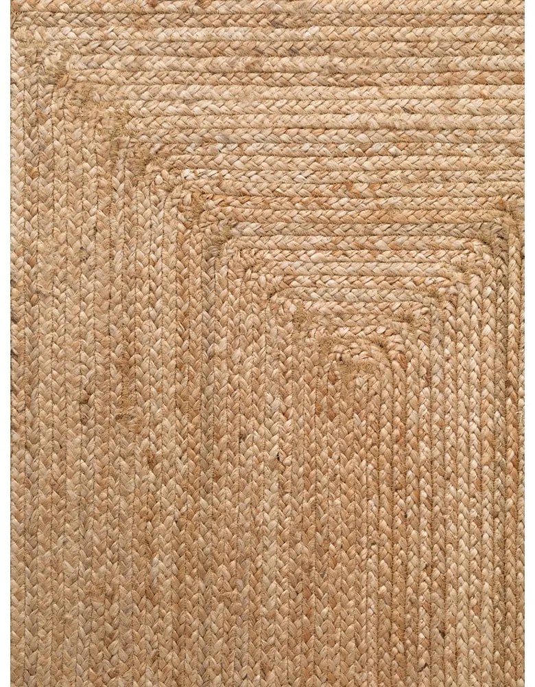 Chodnik z juty dwustronny/tkany ręcznie w naturalnym kolorze 80x200 cm Juno – Hanse Home