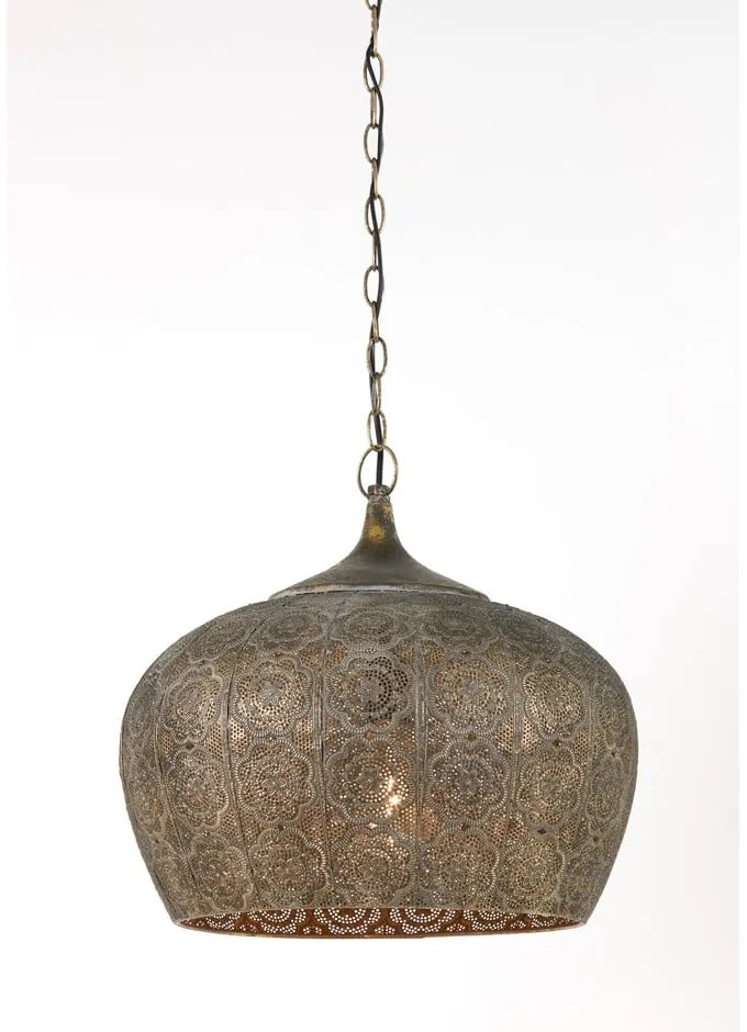 Lampa sufitowa w kolorze miedzi ø 43,5 cm Emine – Light & Living