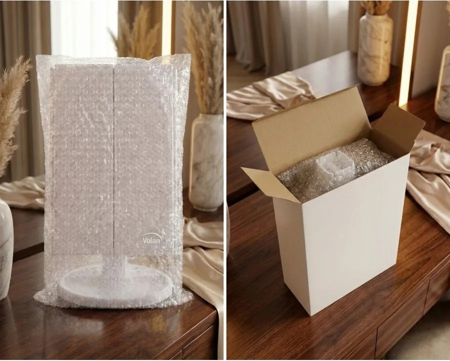 Lusterko PREMIUM Do MAKIJAŻU Kosmetyczne Rozkładane Powiększane ŚWIATŁA LED