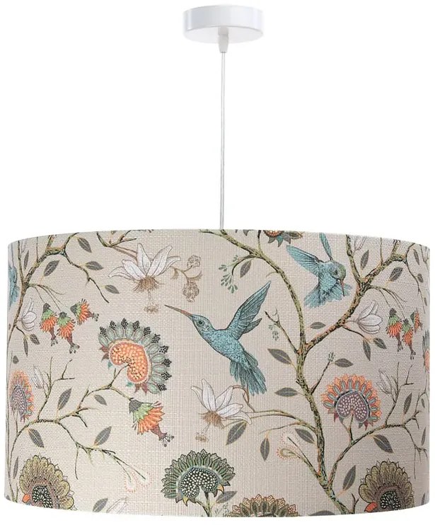 Kremowa lampa wisząca z dużym abażurem - 21X S385 G0-G56