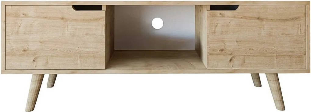 Stojak pod telewizor – 139,7 cm x 53 cm x 53 cm – Dąb szafirowy – Płyta wiórowa