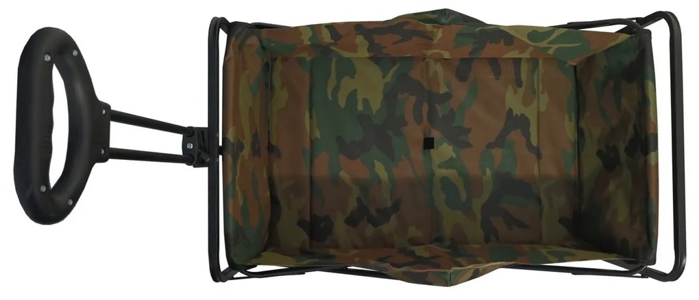 Cattara 13704 Składany wózek kempingowy Trogir Army, 104 x 86 x 55 cm, M