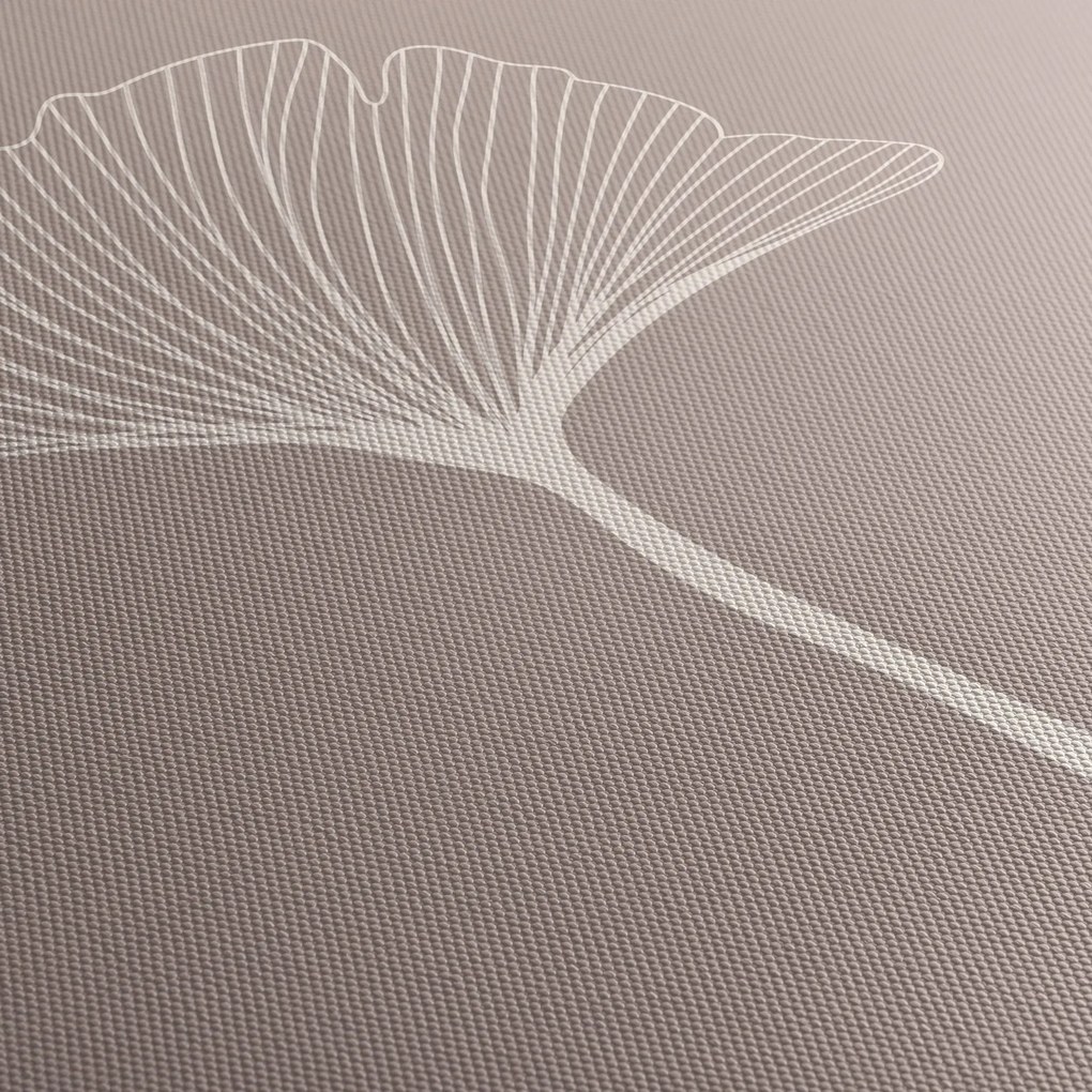 Obraz - Beżowe liście N⁰5 (170x50 cm)