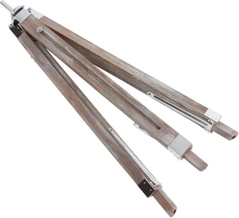 Lampa podłogowa ze statywem, kolor antycznego drewna