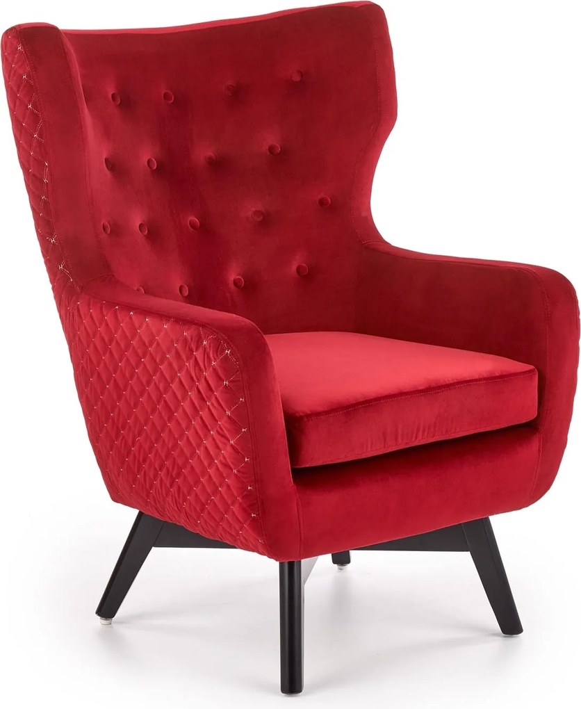 Tapicerowany fotel w stylu glamour Marvel