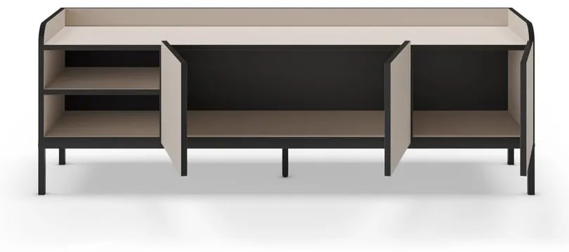 Kremowa szafka pod TV 160x55x42 cm Adara – Marckeric