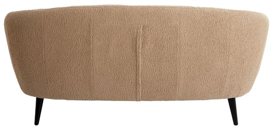 Jasnobrązowa sofa z materiału bouclé 160 cm Almond – Light & Living