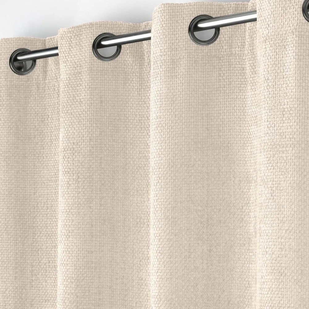 Beżowa zasłona z szenilu 140x260 cm Leo – douceur d'intérieur