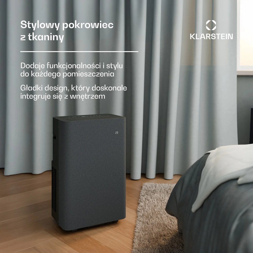 Klarstein AireLux Smart 14000 BTU Klimatyzacja Przenośna Czarny