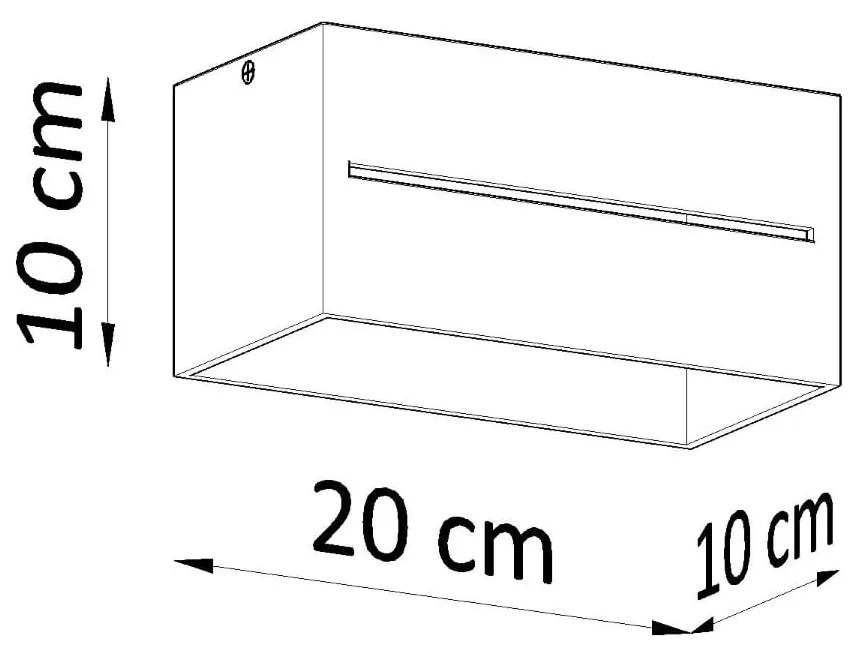 Biała lampa sufitowa z metalowym kloszem 10x20 cm Lorum – Nice Lamps