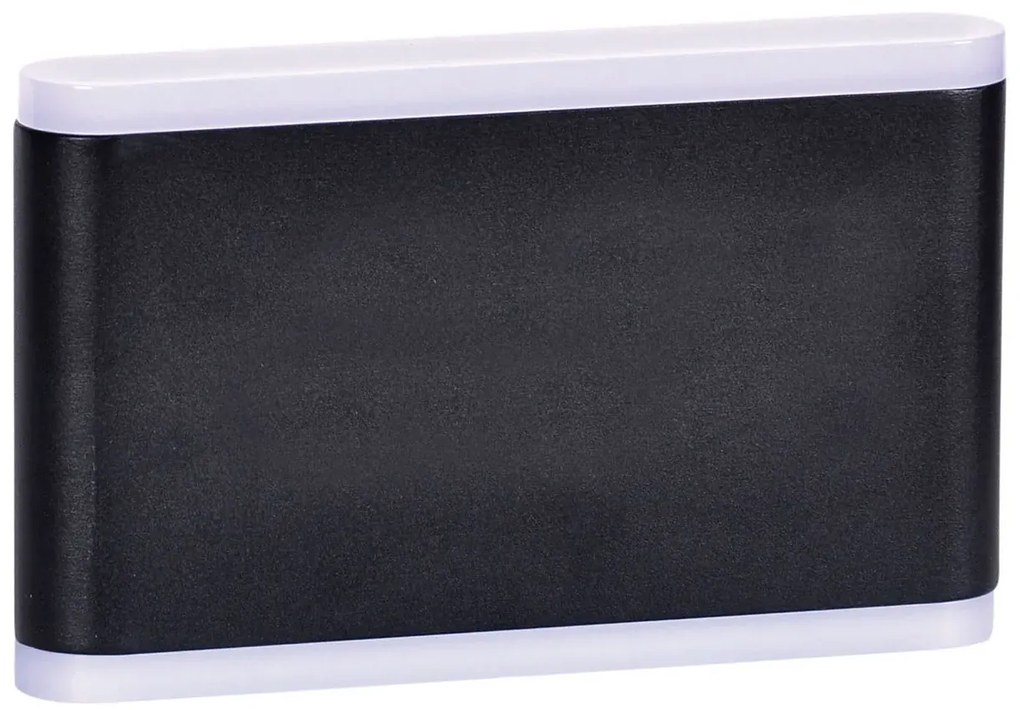 Czarny nowoczesny kinkiet zewnętrzny LED - S333 P8-R68