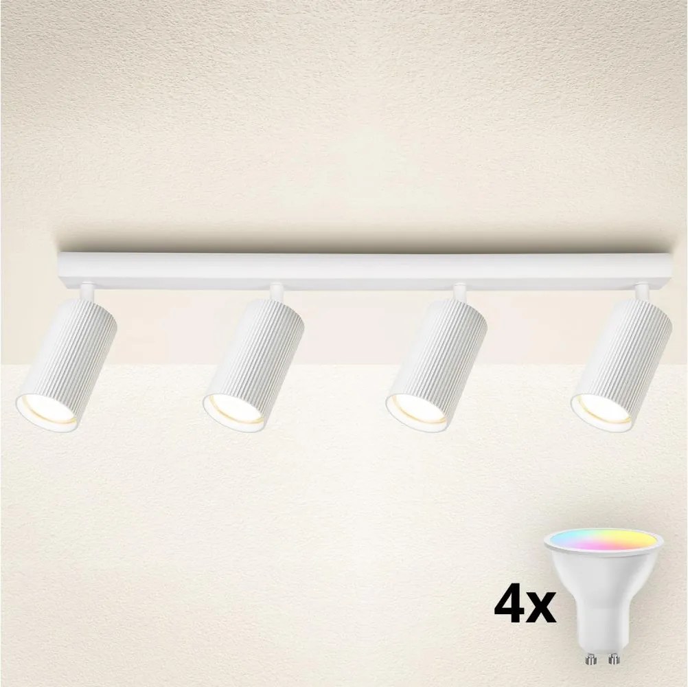 Brilagi - LED RGBW ściemnialna oprawa punktowa SELE MODERN 4xGU10/6W/230V biały