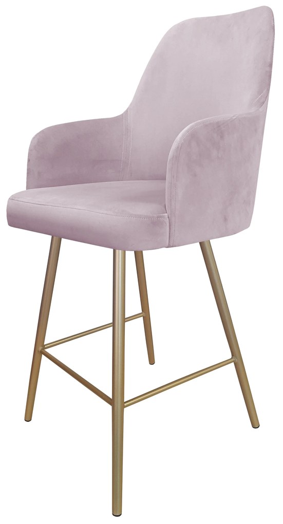 Hoker krzesło barowe Westa podstawa złota MG55