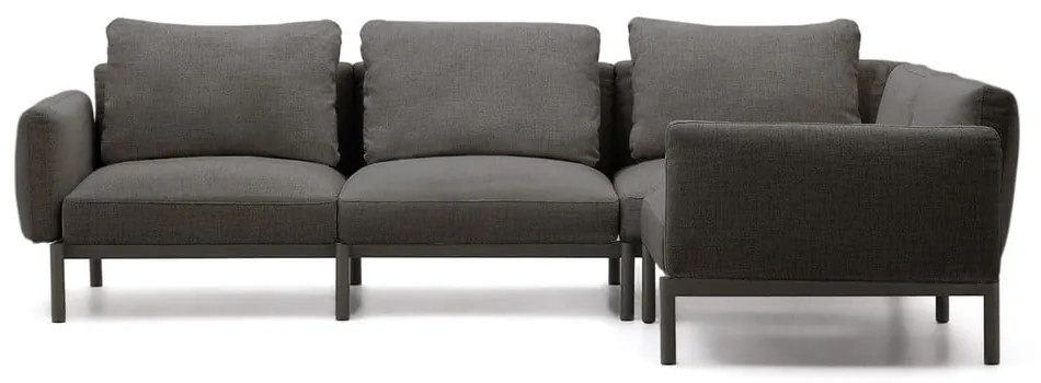 Ciemnoszara modułowa sofa ogrodowa 292 cm Sorells – Kave Home
