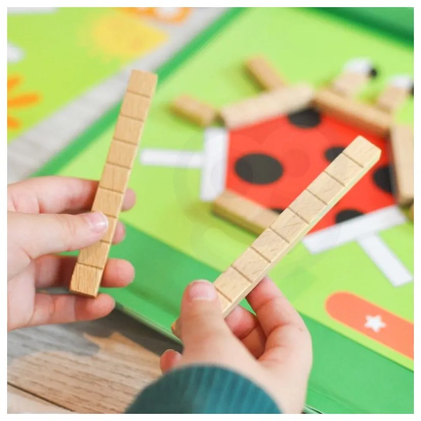Tooky toy układanka gra logiczna łamigłówki klocki magnetyczne dla dzieci 49 el.