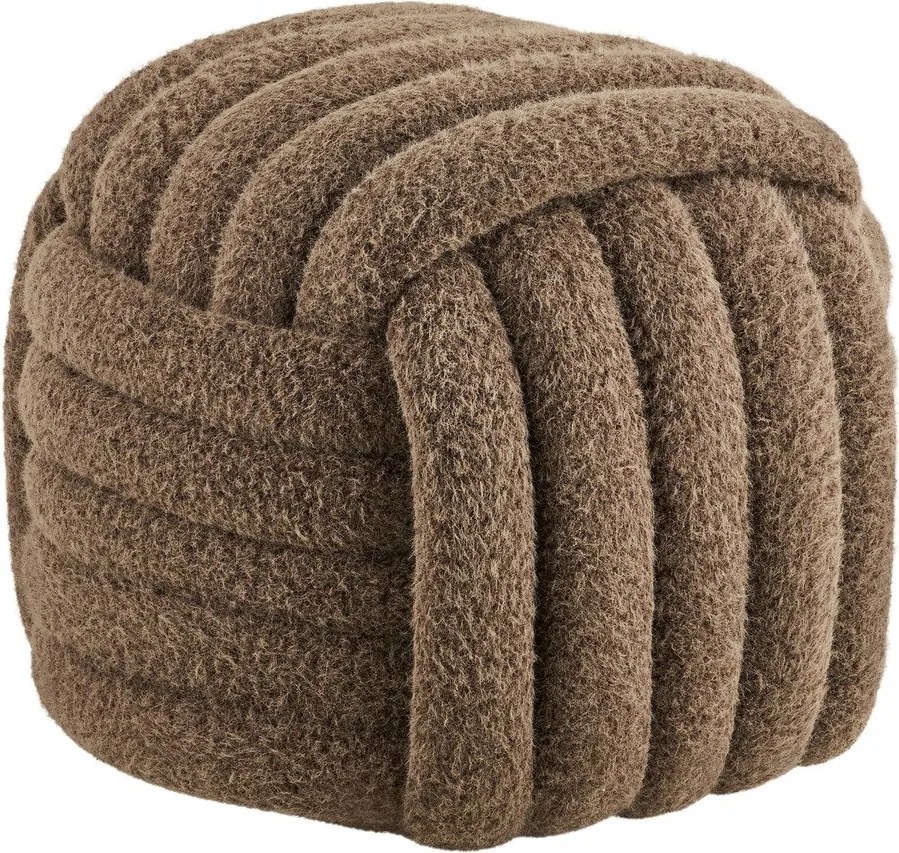 Brązowy puf Napier – House Nordic