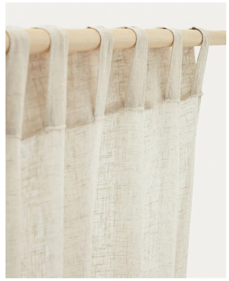 Beżowa zasłona 140x260 cm Mahina – Kave Home