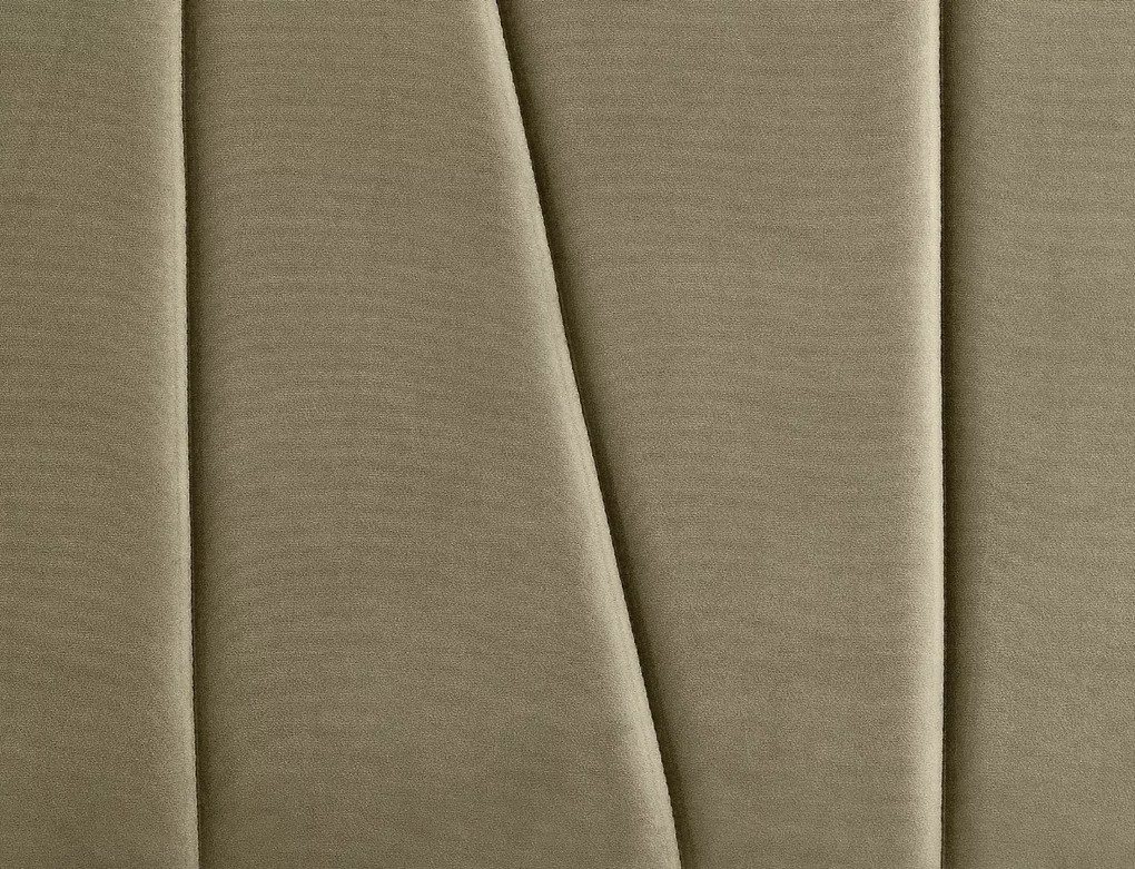 Tapicerowane łóżko SAVANA VELVET 120x200 cm beżowe