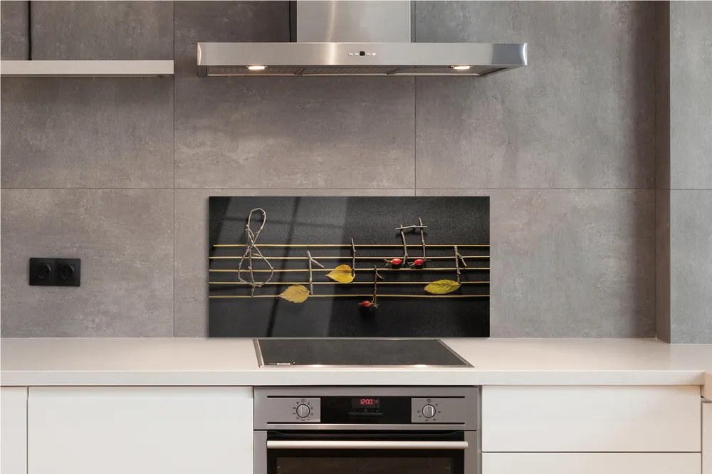 Szklany Panel Ekologiczny Zapis Nutowy