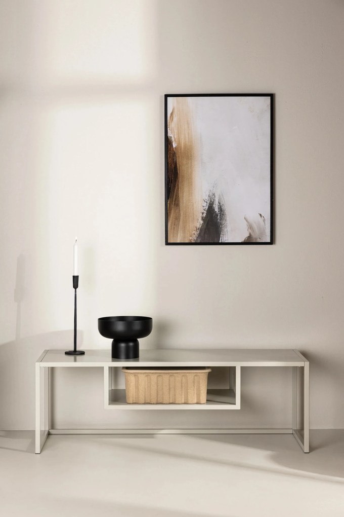 Metalowa szafka RTV RIVERSIDE 120x40cm, beżowy