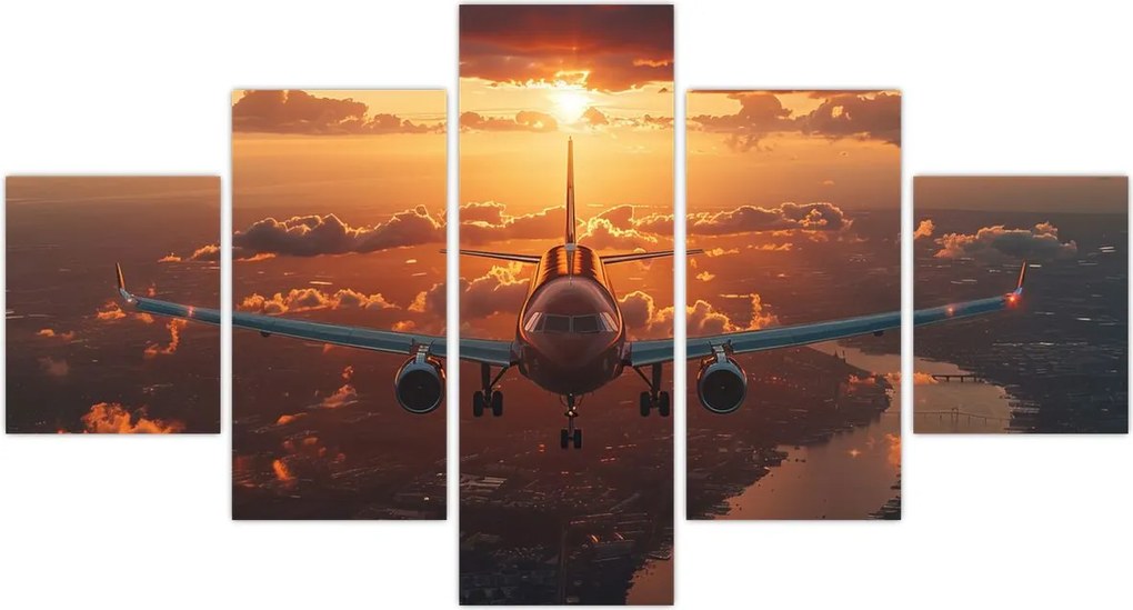 Obraz - Samolot transportowy (125x70 cm)