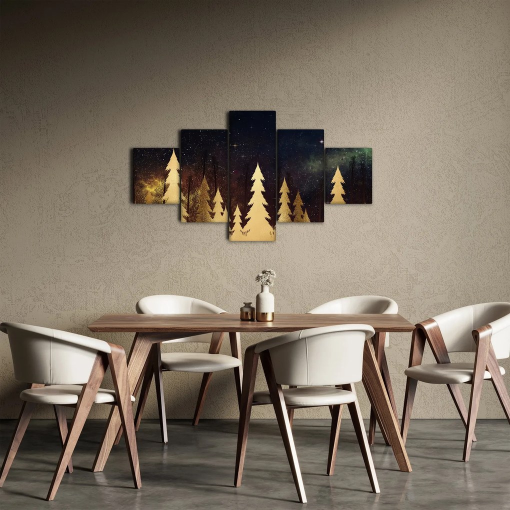Obraz - Złota noc (125x70 cm)