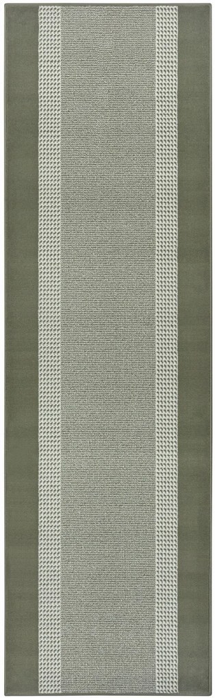 Dywan nowoczesny Basic zielony chodnik 80 cm x 200 cm