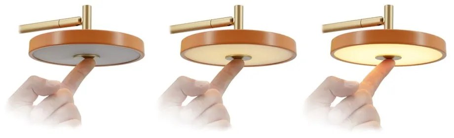 Pomarańczowy kinkiet LED ze ściemniaczem ø 15 cm Asteria Wall Short – UMAGE