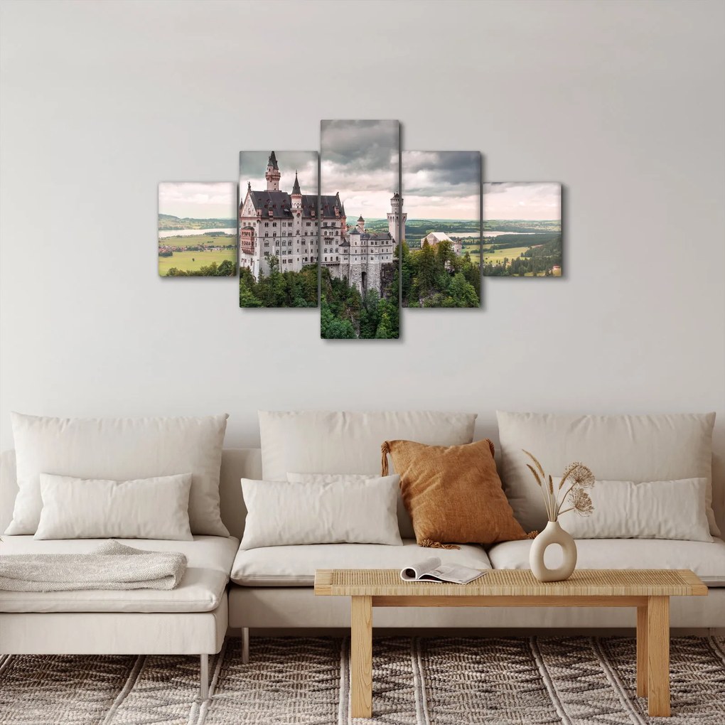 Obraz - Zamek na skałach (125x70 cm)
