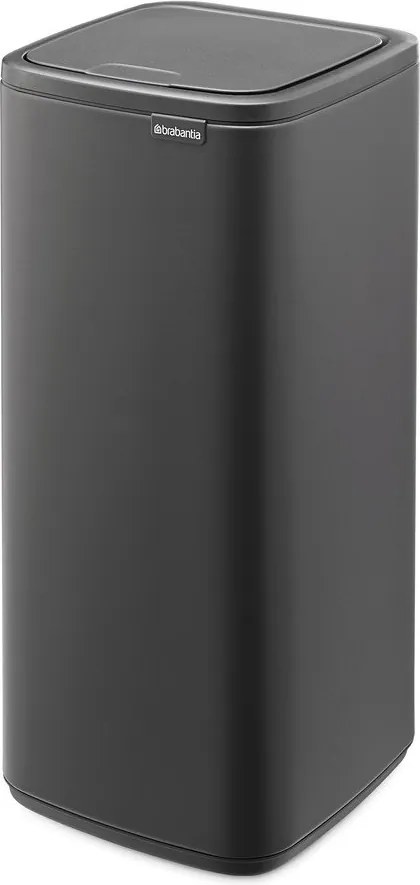 Ciemnoszary stalowy kosz na śmieci otwierany na dotyk 30 l Bo Touch – Brabantia