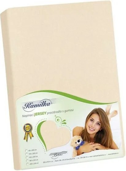 Bellatex prześcieradło Jersey kremow, 120 x 200 cm