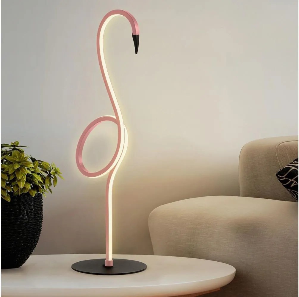 Elstead FLAMINGO-TL-PNK - Lampa stołowa FLAMINGO LED/6W/230V 3000K różowa