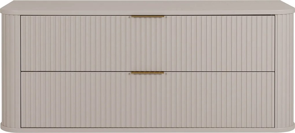 Szafka łazienkowa, kaszmir, uchwyt złoty, 41,5 x 120 x 51,7 cm