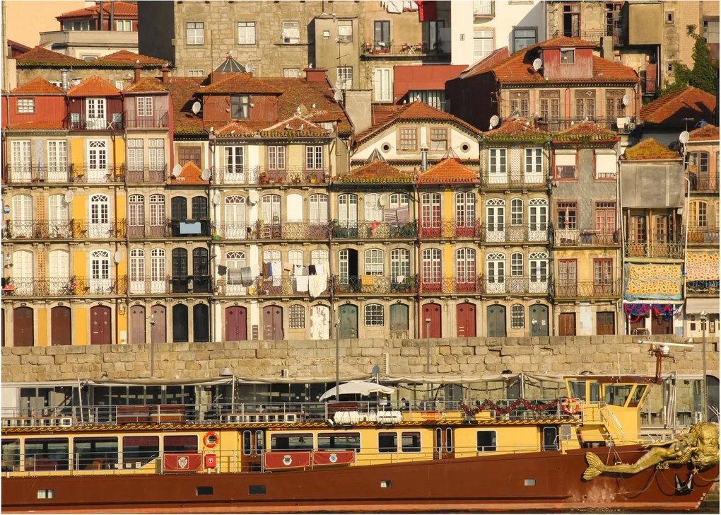 Obraz - Dzielnica Waterfront, Portugalia (70x50 cm)