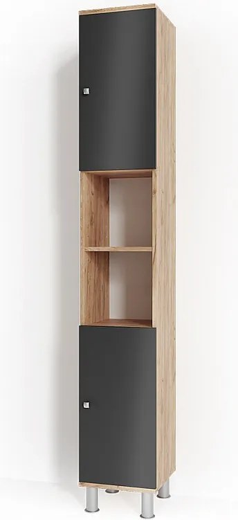 Szafka łazienkowa dąb 30x30x190 fynn