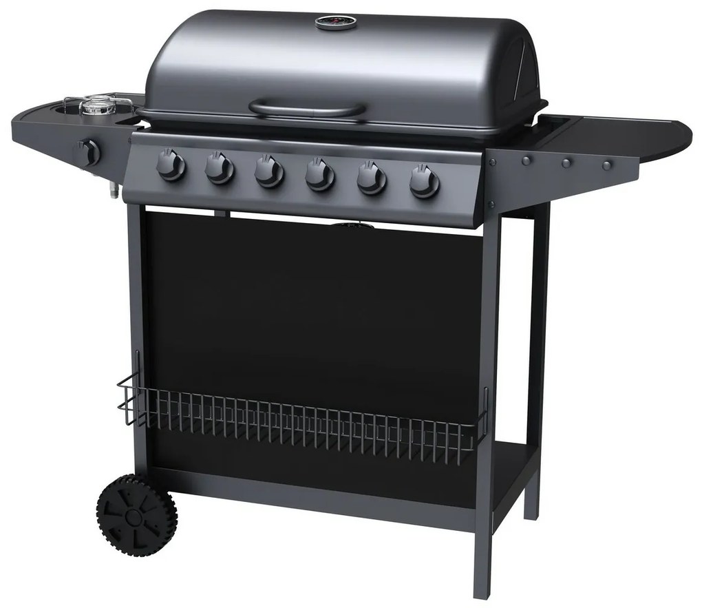 Tepro 3309 Grill gazowy Hampton 6, 6 palników, 123x 55 x 98 cm